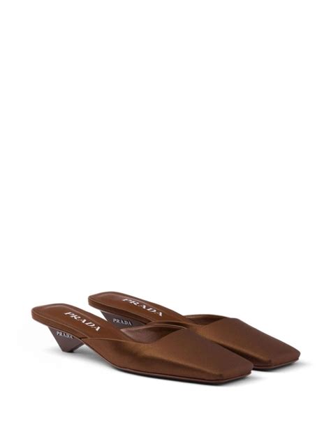 prada square mules|prada slippers for women.